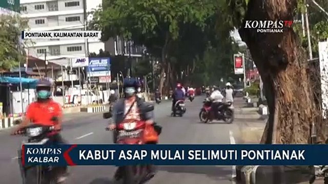 Kebakaran Lahan Melanda, Kota Pontianak Mulai Diselimuti Kabut Asap