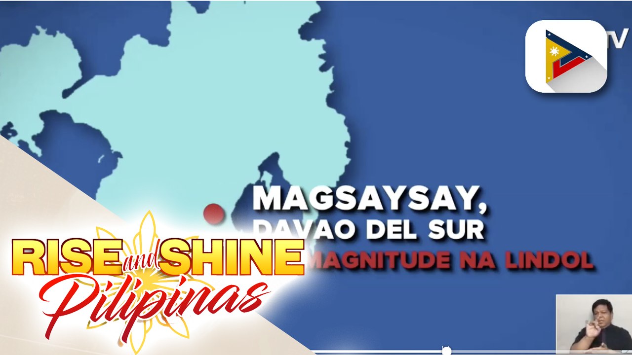 Davao del Sur, niyanig ng 4.8 magnitude na lindol