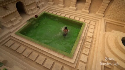 Rebuild Underground Ruin Temple House and Swimming Pool