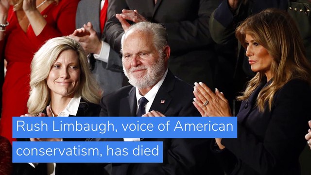 Rush Limbaugh, voice of American conservatism, has died , and other top stories in US news from February 18, 2021.