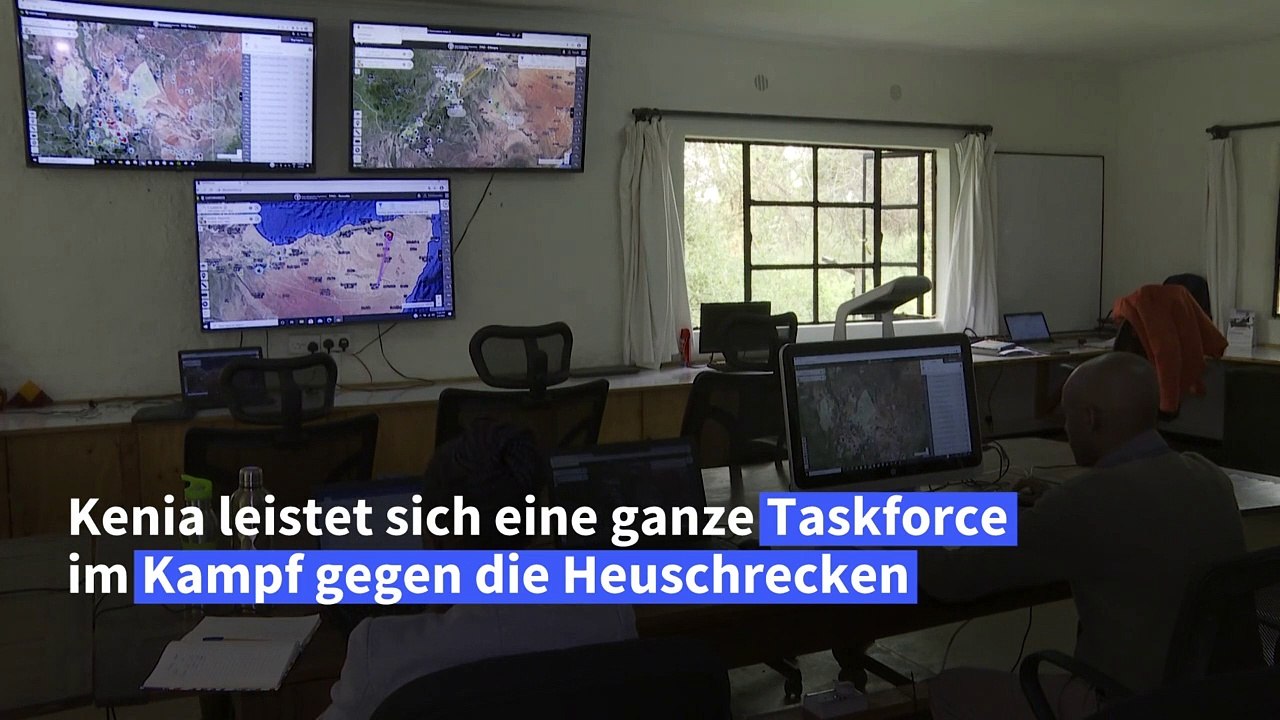 Kampf gegen die Heuschreckenplage in Kenia