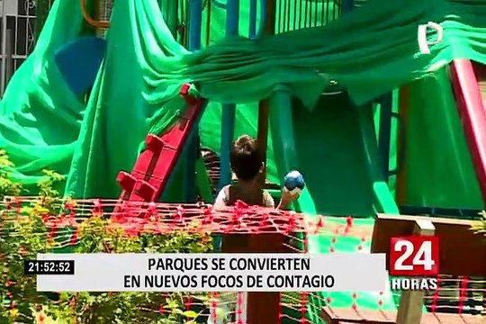 Municipalidad de Miraflores desinfecta parques tras alerta de contagios de COVID-19