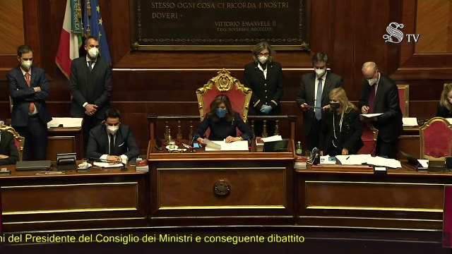 L'ampia maggioranza del governo Draghi al Senato