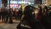 La Policía carga contra los manifestantes en apoyo de Hasel en Madrid