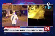 San Juan de Miraflores:  asesinan a presunto repartidor venezolano de siete disparos