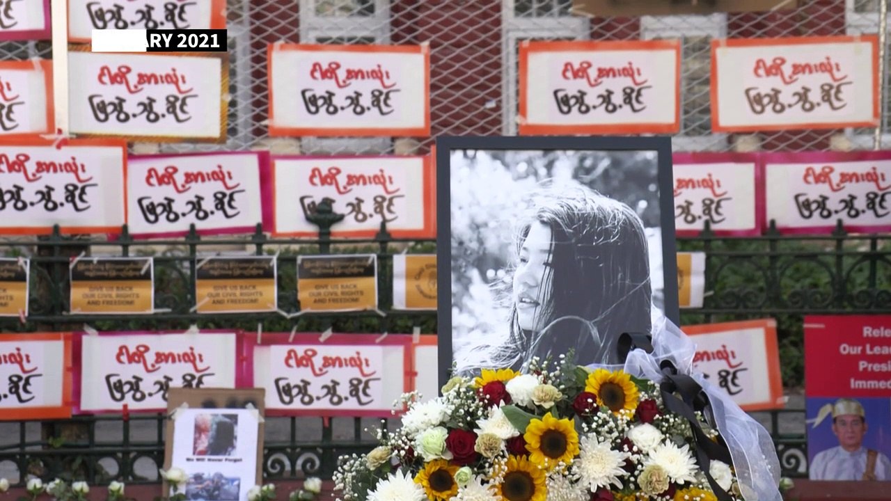Yangon residents pray for recovery for woman shot at anti-coup protest