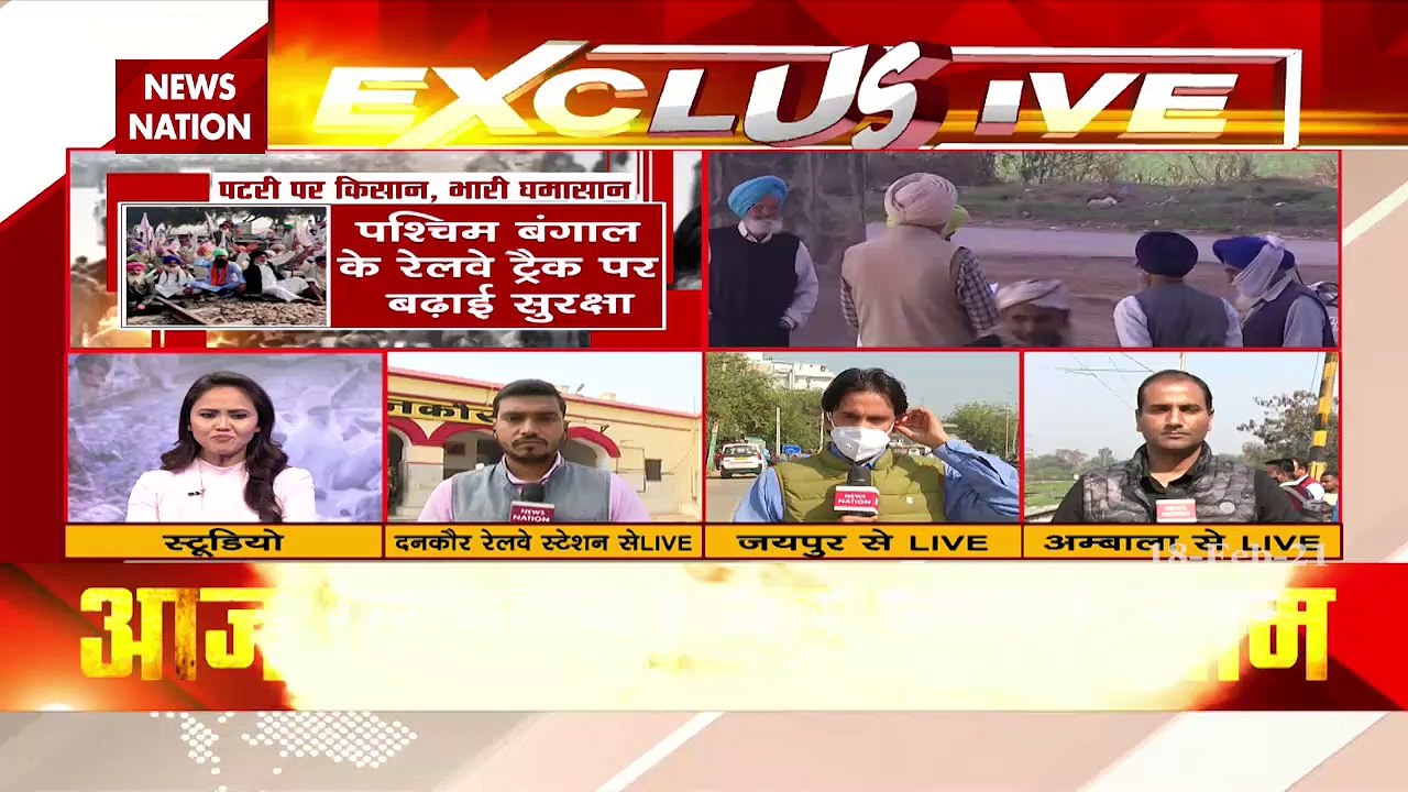 Kisan Rail Roko Protest: 'Rail Roko' protest by farmers in Ambala