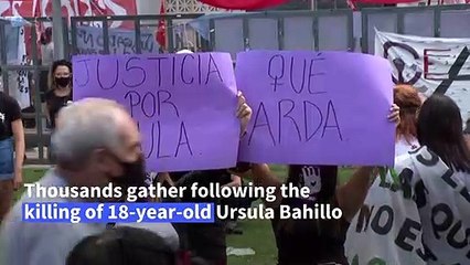Thousands protest woman's murder in Argentina, demand justice