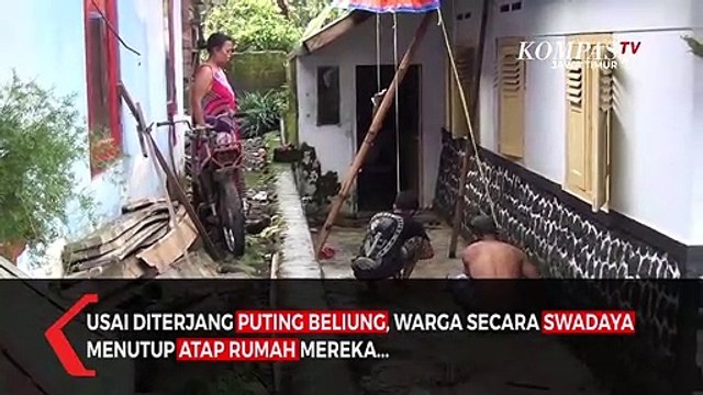 Belasan Rumah Rusak Diterjang Puting Beliung