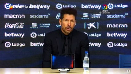 Simeone: "El empate contra el Levante fue justo"