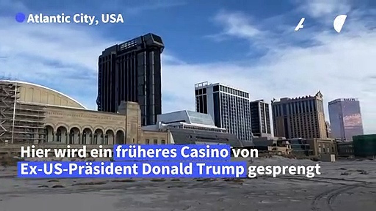 Früheres trump-casino in atlantic city gesprengt