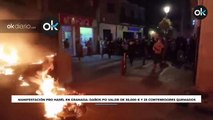 La manifestación pro Hasél en Granada provoca daños por valor de 30.000 € y 25 contenedores quemados
