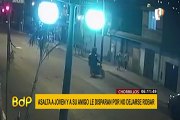 Asaltan a balazos a dos jóvenes en Chorrillos