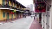 Bourbon Street in New Orleans sits empty for Mardi Gras