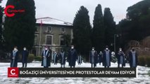 Boğaziçi Üniversitesi'nde protestolar devam ediyor