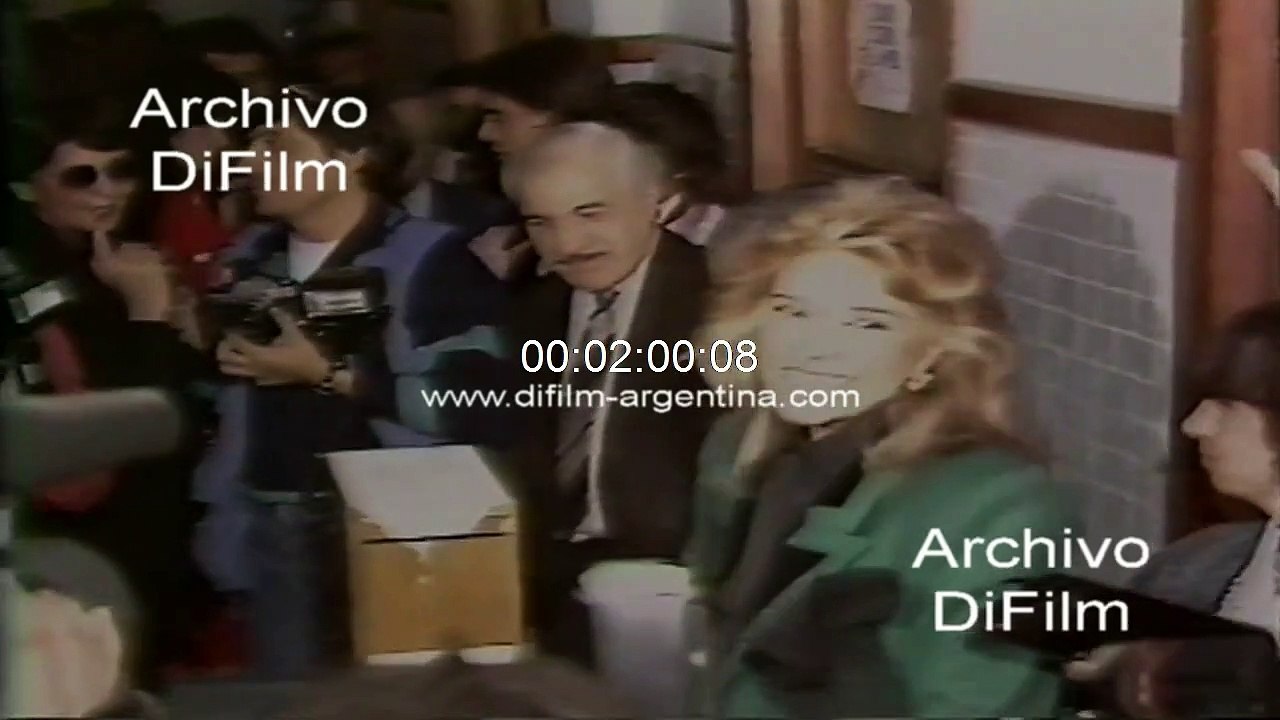 Elecciones presidenciales vota Carlos Menem y Zulema Yoma 1989