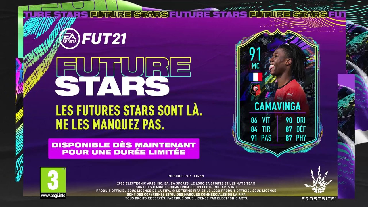 FIFA 21 : Eduardo Camavinga découvre sa note Future Stars !