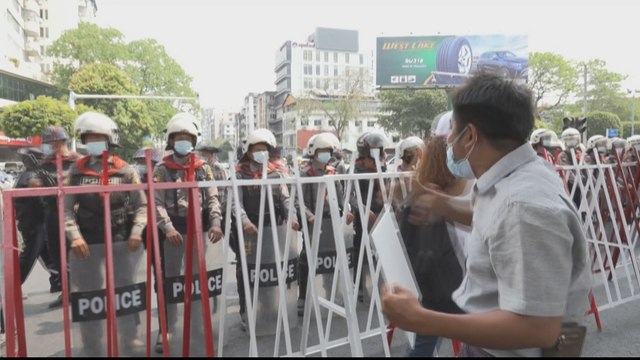 Nearly 500 detained in Myanmar, hackers target military websites