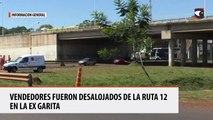 vendedores fueron desalojados de la ruta 12 en la ex garita