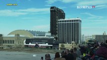 Penampakan Detik-detik Gedung Kasino Trump Diruntuhkan dengan 3000 Dinamit