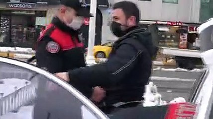 Taksim Meydanı'nda hareketli anlar