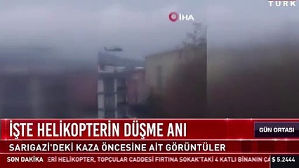 Helikopterin düşme anının görüntüleri ortaya çıktı