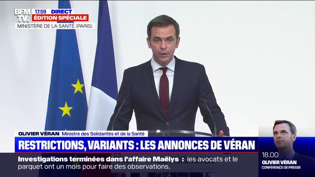 Olivier Véran: Rien ne serait pire que de lever les contraintes au mauvais moment, trop tôt