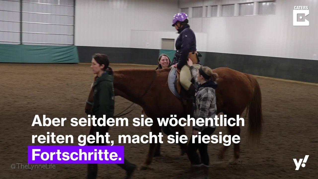 Pferd hilft Frau sich von Hirnschäden zu erholen