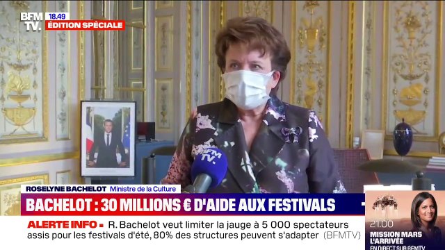 Roselyne Bachelot annonce que les festivals seront limités à 5.000 spectateurs par représentation