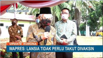 Wapres Ma'ruf: Lansia Tidak Perlu Takut Divaksin