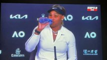 Open de Australia: Serena Williams rompe a llorar y abandona la rueda de prensa