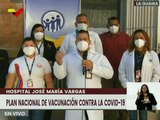 Inicia vacunación con Sputnik V al personal sanitario del Hospital José María Vargas en La Guaira