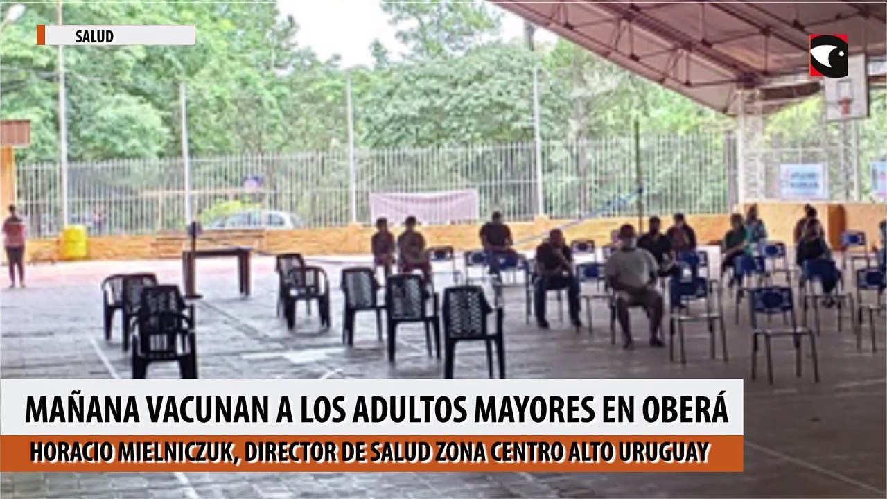 Mañana vacunan a los adultos mayores en Oberá