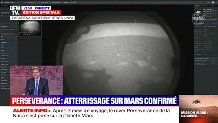 La première image envoyée par Perseverance sur Mars