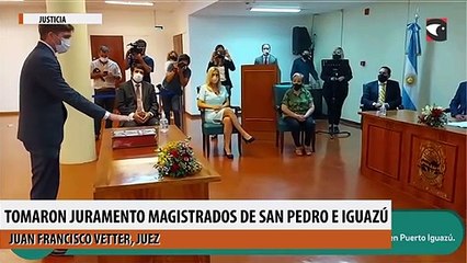 Tomaron juramento magistrados de San Pedro e Iguazú