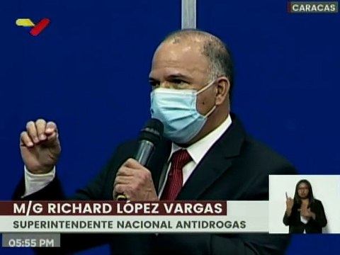 M/G López Vargas: Venezuela está entre los países con menor consumo de drogas en el mundo