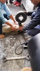 Saving a Puppy with Head Stuck in Metal