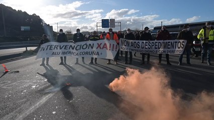 Concentración de Alu Ibérica en A Coruña