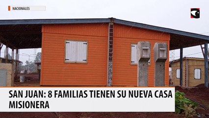 San Juan 8 familias tienen su nueva casa misionera