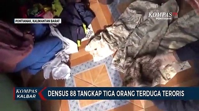 Densus 88 Tangkap Tiga Orang Terduga Teroris di Kalbar Terafiliasi dengan JAD