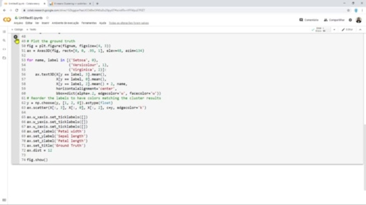 Programando em Python no Google COLAB