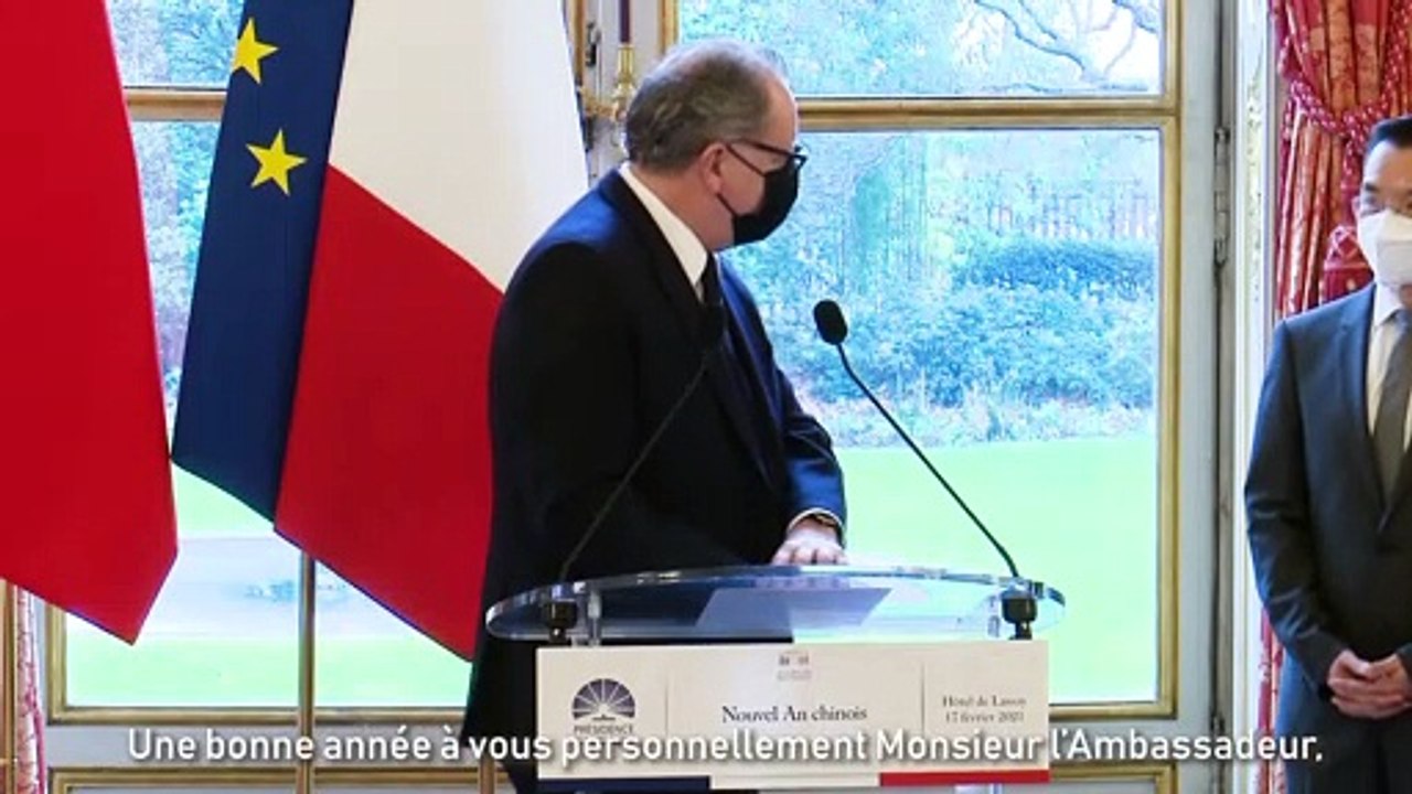 Nouvel an chinois - entretien et échanges de cadeaux avec Lu Shaye, ambassadeur de Chine - Mercredi 17 février 2021