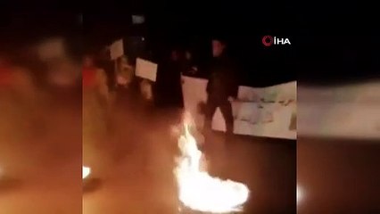 Beyrut patlamasında yakınlarını kaybeden ailelerden protesto