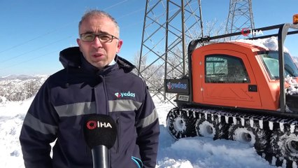 Elektrik arıza ekiplerinin zorlu mücadelesi