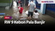 Hujan Deras Guyur Ibu Kota, Kelurahan Kebon Pala Terendam Banjir