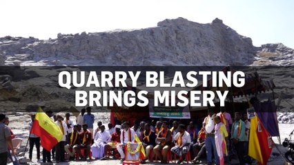 Mandya village protests stone quarrying