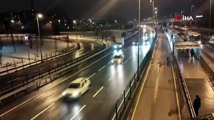 Çevreyolu'nda ''ters yön'' magandası kamerada