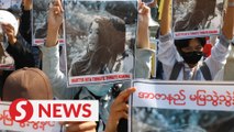 Protester becomes first fatality in Myanmar protests