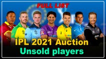 IPL 2021 Auction: Unsold players Complete List | OneIndia Tamil