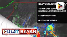 PTV INFO WEATHER: Bagyong #AuringPH, huling namataan sa East Southeast ng Hinatuan, Surigao del Sur